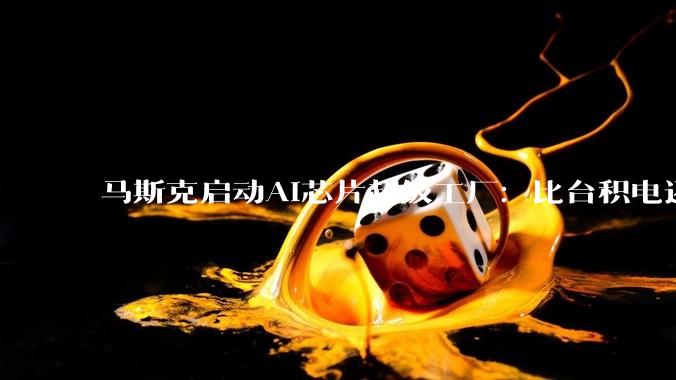 马斯克启动AI芯片超级工厂：比台积电还大，400亿美元资金从哪来？_特斯拉_Terafab_融资
