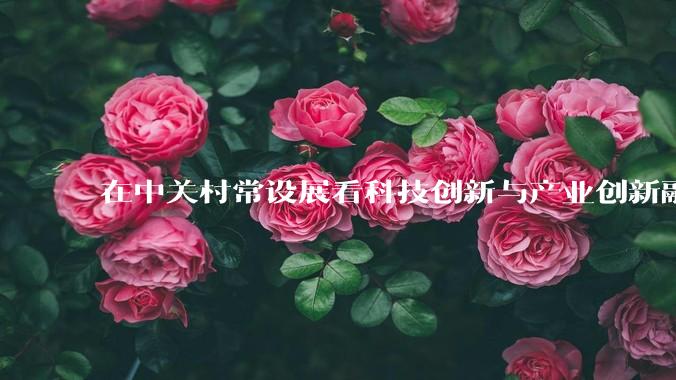 在中关村常设展看科技创新与产业创新融合