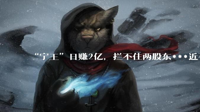 “宁王”日赚2亿，拦不住两股东***近410亿？_宁德_时代_宁波