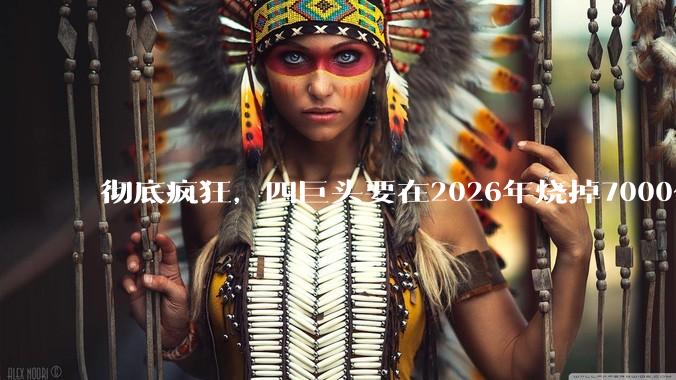 彻底疯狂，四巨头要在2026年烧掉7000亿美金！_企业_模型_支出