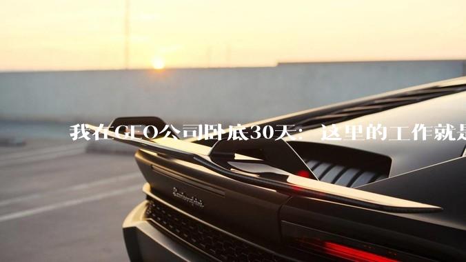 我在GEO公司卧底30天：这里的工作就是骗AI_品牌_客户_稿件