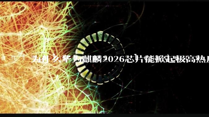 为什么华为麒麟2026芯片能掀起极高热度？五点原因，很真实了_市场_技术_突破