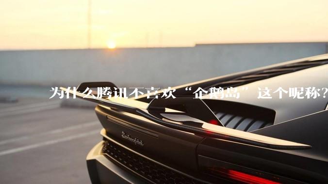 为什么腾讯不喜欢“企鹅岛”这个昵称？_园区_马岩松_称呼