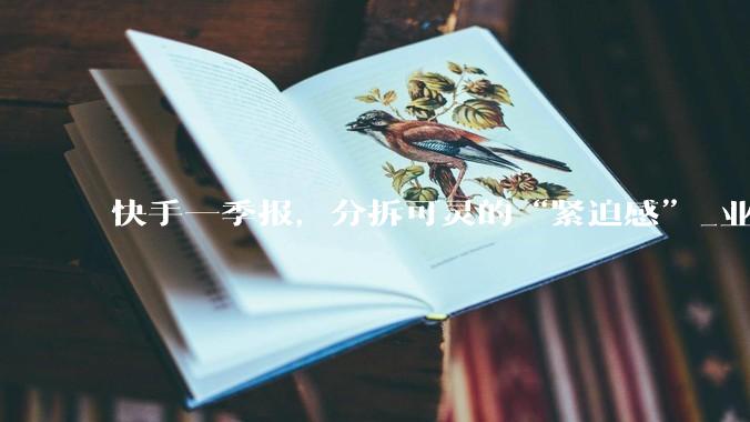 快手一季报，分拆可灵的“紧迫感”_业务_直播_总收入