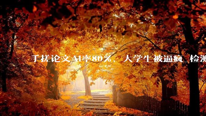 手搓论文AI率80%，大学生被逼疯_检测_平台_张恒