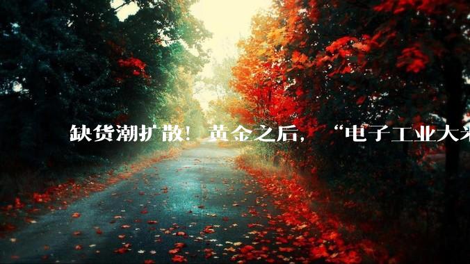 缺货潮扩散！黄金之后，“电子工业大米”又开始被爆炒！记者调查：一天一价，甚至一小时一价！商家纷纷跨界，“外面也有资金进来扫货”_市场_商户_高容