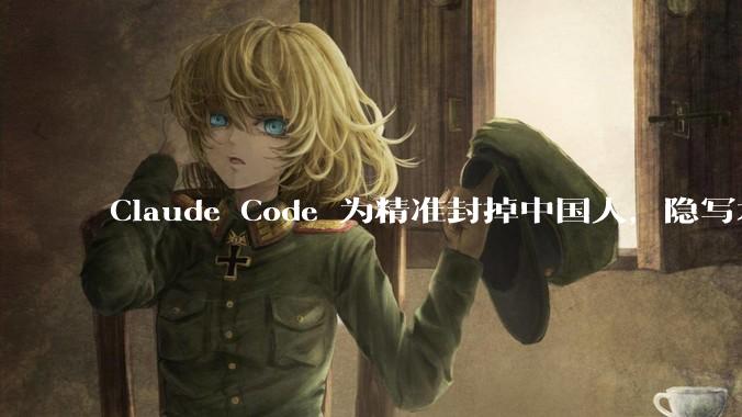 Claude Code 为精准封掉中国人，隐写术都用上了_单引号_团队_域名