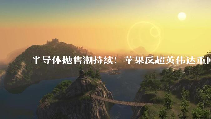 半导体抛售潮持续！苹果反超英伟达重回全球市值第一_资金_市场_芯片