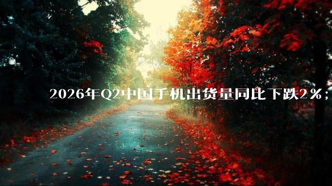 2026年Q2中国手机出货量同比下跌2%；华为、苹果逆势增长_Max_利润_定价