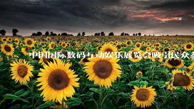 中国国际数码互动娱乐展览会吸引民众参观