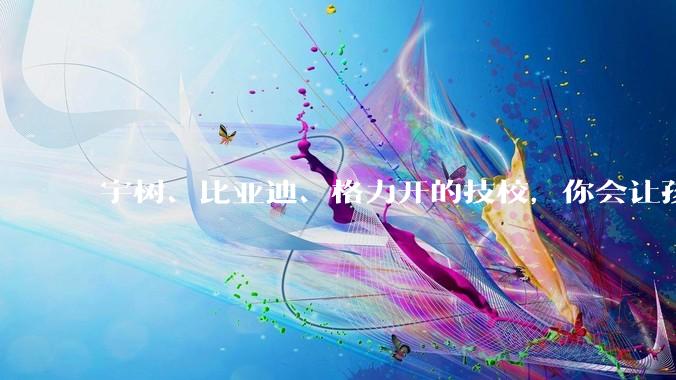 宇树、比亚迪、格力开的技校，你会让孩子去吗？_专业组_企业_上海